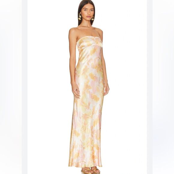 Bec + Bridge Indi Strapless Maxi in Floral Haze - Picture 1 of 5